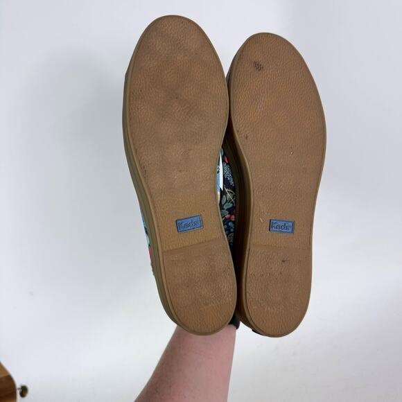 Keds x Rifle Paper Co. Triple Kick Garden Party Sneakers Womens 10 Navy Multi - Picture 8 of 10